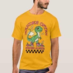 T-shirt Joli dinosaure "Errer souvent, s'émerveiller toujo