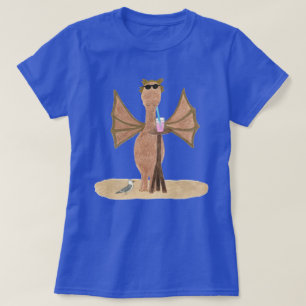 T-shirt Joli Dragon sur la Plage Femmes 