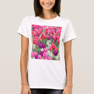 T-shirt Joli en Pétales Roses