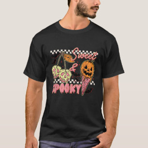 T-shirt Joli été Halloween Funny crème glacée Cerise sucré
