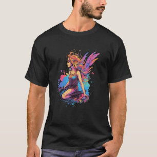 T-shirt Joli Fairycore Fée Esthétique Floral Filles Femmes