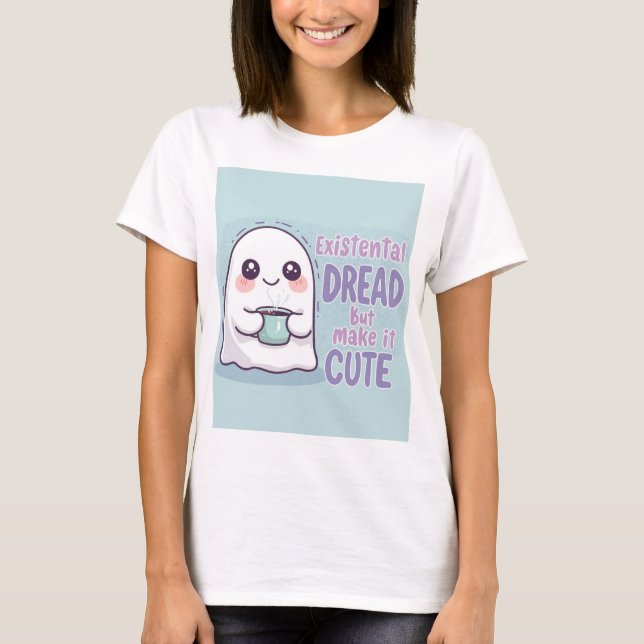 T-shirt Joli Fantôme "Angoisse Existentielle Mais Rendez-l (Devant)
