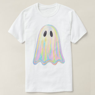 T-shirt Joli Fantôme Arc-en-Ciel Pastel Effrayant Esthét