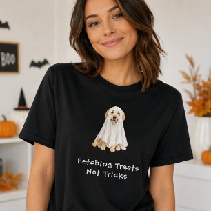 T-shirt Joli fantôme de Halloween de Retriever doré