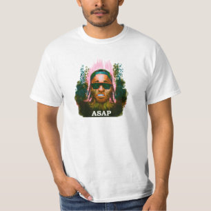 T-shirt Joli Flacko (orange/noir)