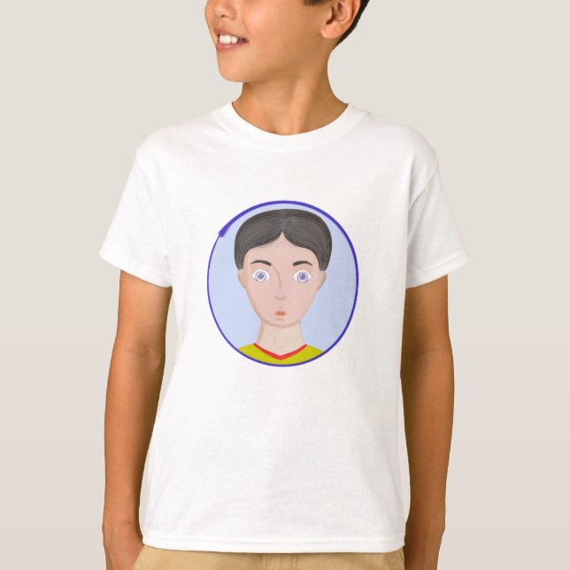 T-shirt Joli garçon avec des yeux énormes (Devant)