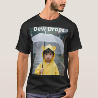 T-shirt Joli garçon en imperméable jaune Jour de pluie Est
