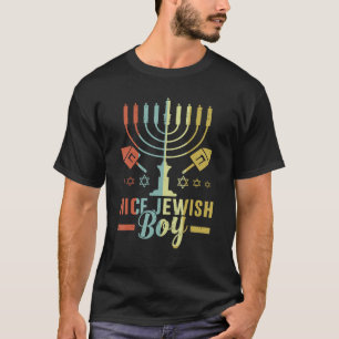 T-shirt Joli garçon juif Cool Chanukah Drôle Hanukkah laid