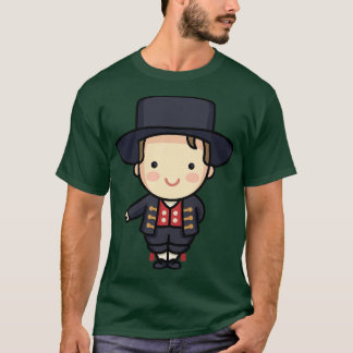 T-shirt Joli garçon norvégien en vêtements traditionnels