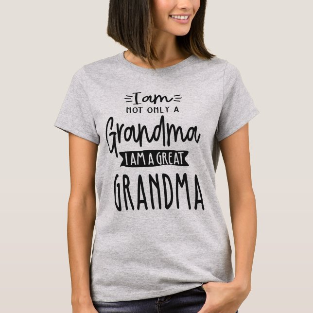 T-shirt Joli Grand Grand Grand Grand-Mère Drôle Grand Gran (Devant)