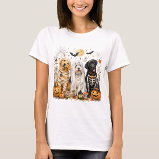 T-shirt Joli Graphisme de Chiot Halloween