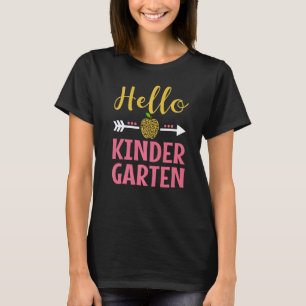 T-shirt Joli Hello Maternelle Rentrée Scolaire Filles Ense