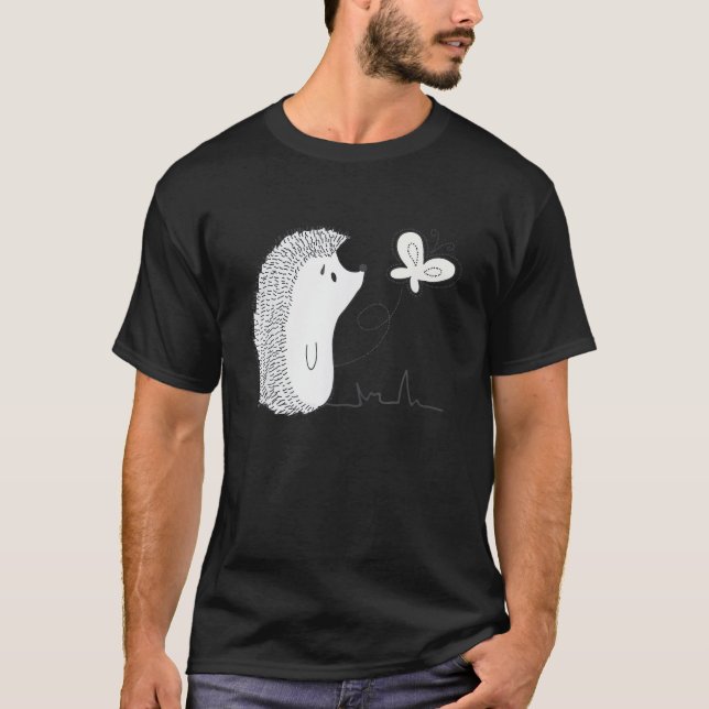 T-shirt Joli hérisson Vintage (Devant)