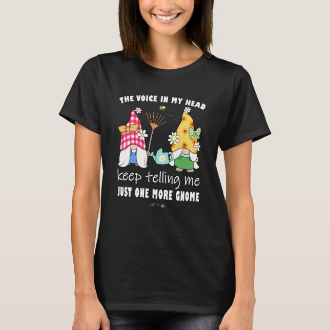 T-shirt Joli jardin de tournesol gnome avec abeilles et fl (Devant)