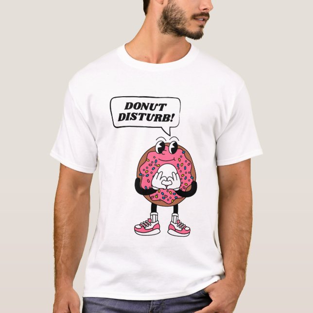 T-shirt Joli jeu de caricature Donut Pun Tee | Cadeau du p (Devant)