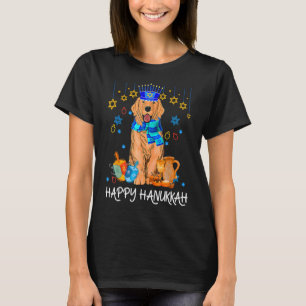 T-shirt Joli Juif Golden Retriever Chien Menorah Casquette
