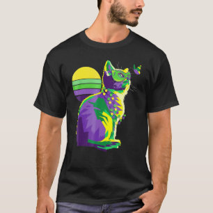 T-shirt Joli Kitten Mardi Gras Papillon Chat La Nouvelle-O