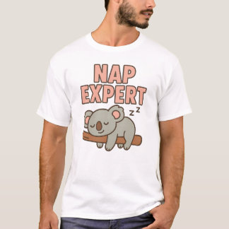 T-shirt Joli koala endormi « Expert de la sieste »