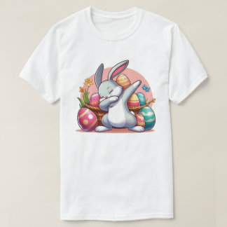 T-shirt Joli Lapin Dabbing Jour de Pâques Meilleur Cadeau 