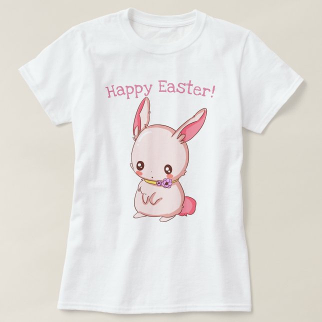 T-shirt Joli lapin de Pâques (Design devant)
