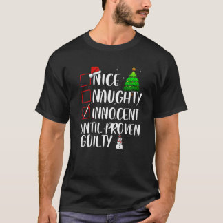 T-shirt Joli Mauvais Innocent Jusqu'à Preuve de la Culpabi