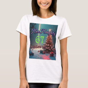 T-shirt Joli Méchant 67 Noël Brain Rot