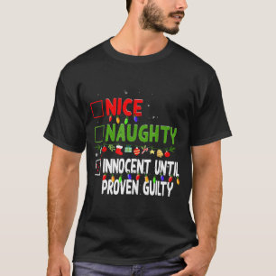 T-shirt Joli Méchant Innocent Jusqu'à Preuve de la Culpabi