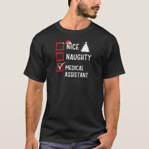 T-shirt Joli Méchant Noël Assistant Médical Amusant Holid