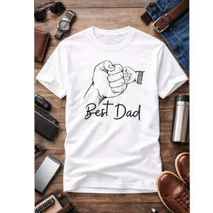 T-shirt Joli Meilleur Papa Moderne