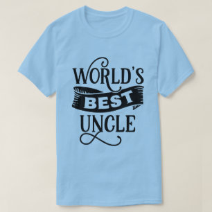 T-shirt Joli mot art Oncle le meilleur du monde