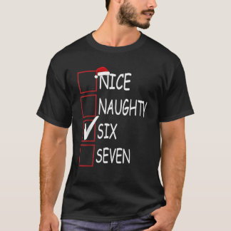 T-shirt Joli Naughty 67 Drôle Brainrot Meme Six Sept Slan