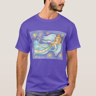 T-shirt Joli Noël, Ange Musicien Jouant de Son Cor