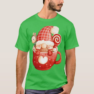 T-shirt Joli Noël Gnome Hot Coca Joyeux Noël Hap