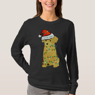 T-shirt Joli Noël Golden Retriever Puppy