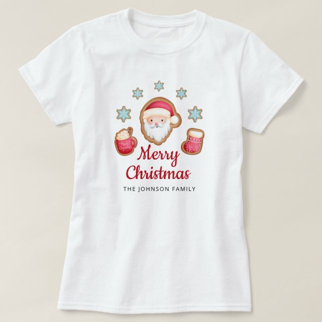 T-shirt Joli Noël Père Noël (Design devant)