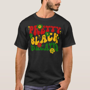 T-shirt Joli Noir Et Éduqué Super Hippie Poing Noir