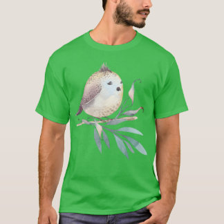 T-shirt Joli Oiseau dormant vintage