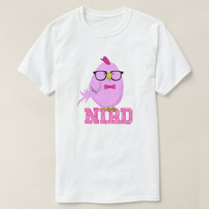 T-shirt Joli Oiseau Nerd Violet