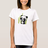 Joli ours de panda noir et blanc dans une bosquet