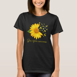 T-shirt Joli Papillon De Marguerite Ruban Jaune Spina Bifi