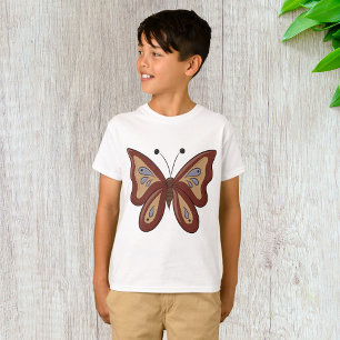 T-shirt Joli Papillon Marron