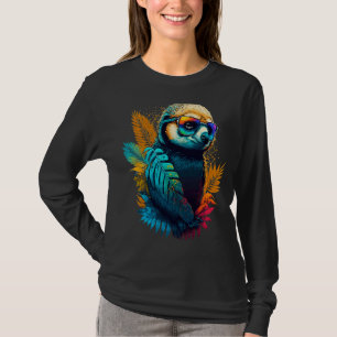 T-shirt Joli parfum coloré avec lunettes de soleil Design