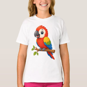 T-shirt Joli perroquet ara de dessin animé