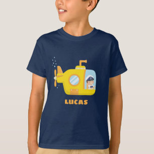 T-shirt Joli petit tee-shirt de capitaine de sous-marin po