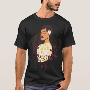 T-shirt Joli Philippin Philippin Pinay Filipiniana Avec Sa
