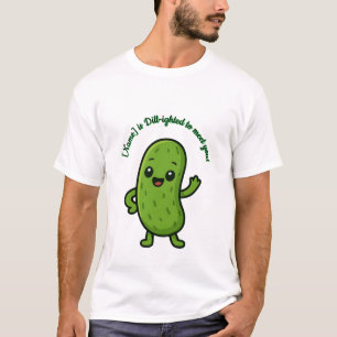 T-shirt Joli Pickle Kawaii Cartoon Mignon - Personnalisabl