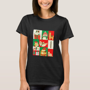 T-shirt Joli plaisir Noël Chat Chien requin Alpaca Corgi P