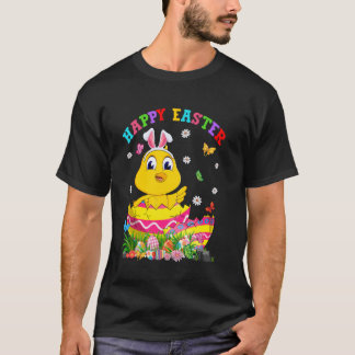 T-shirt Joli poulet dans des œufs de Pâques Joyeuse journé