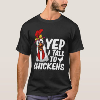 T-shirt Joli Poulet D'Art Pour Hommes Femmes Agriculteurs