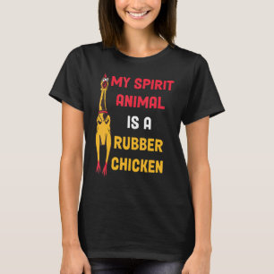 T-shirt Joli poulet en caoutchouc facilement distrait par 